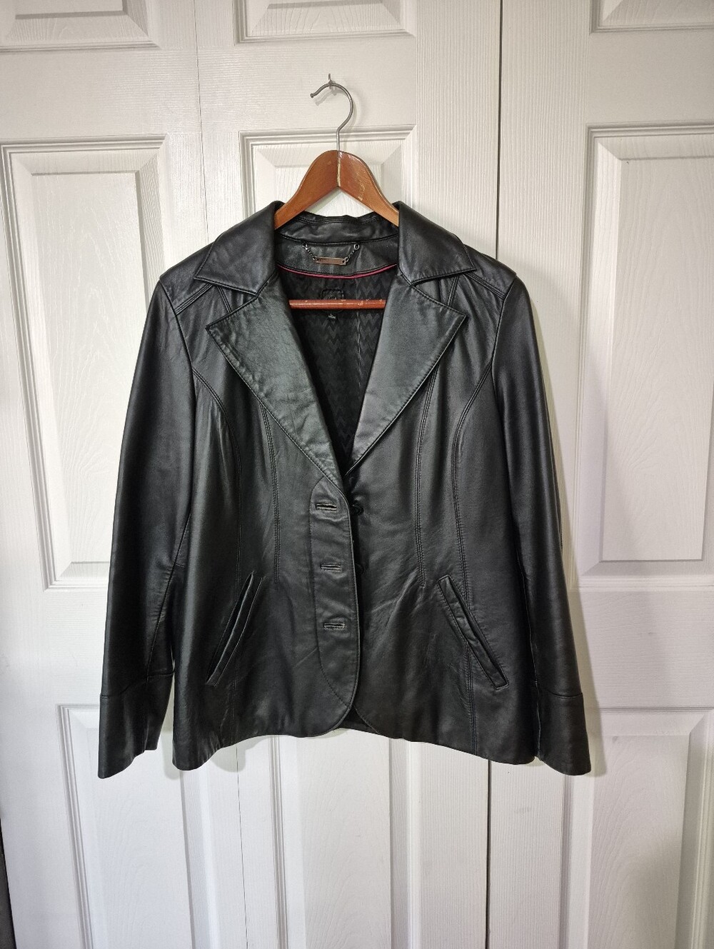 Wilsons Leather Jacket Black, Womens Size L - Picture 4 of 12